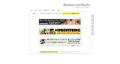 Desktop Screenshot of bannersandbucks.com